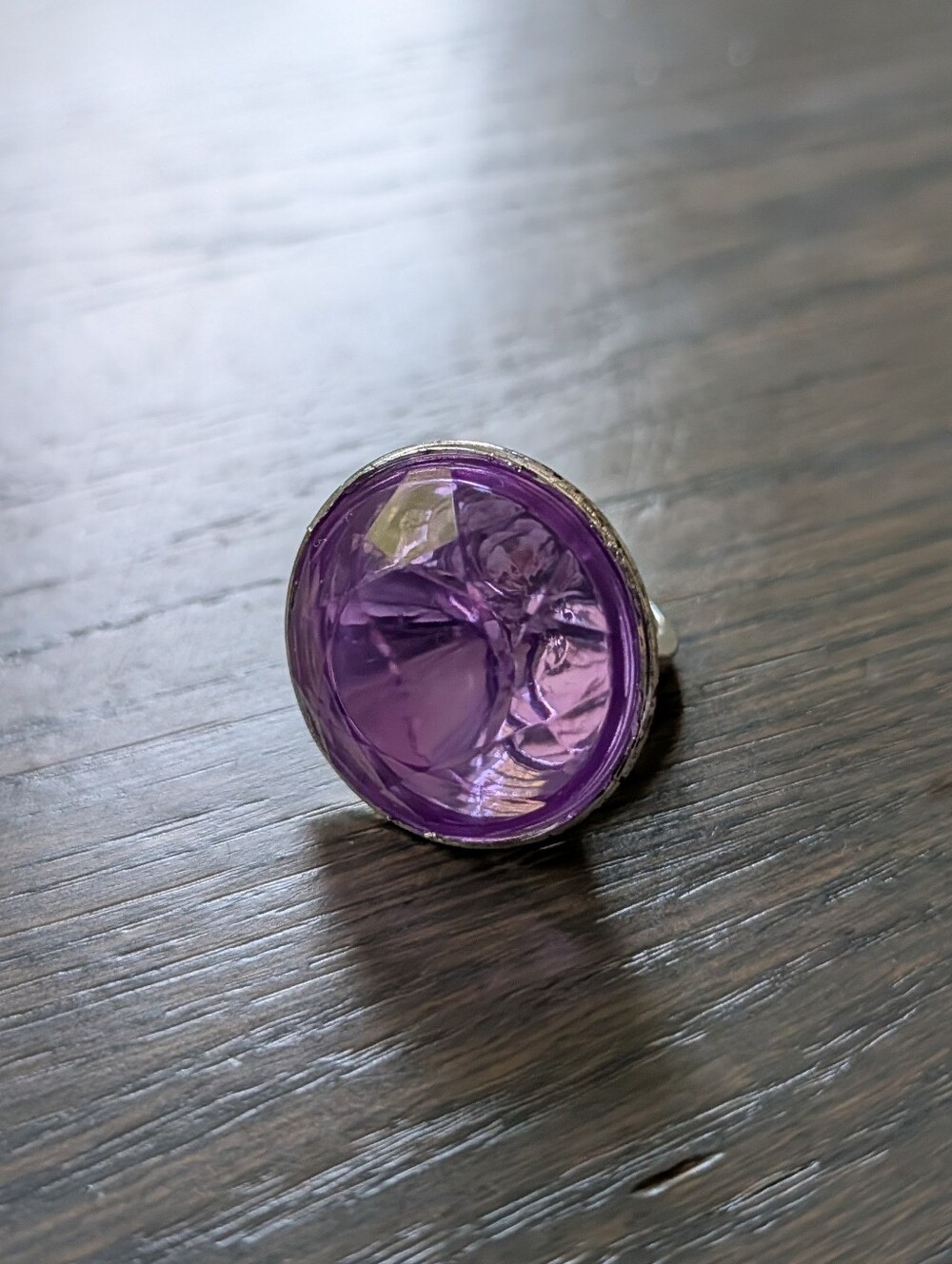 Oversized Purple "Gem" Children's Costume Ring